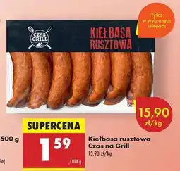 Biedronka Kiełbasa rusztowa Czas na Grill oferta