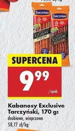 Biedronka Kabanosy Exclusive Tarczyński 170 g oferta