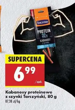 Biedronka Kabanosy proteinowe z szynki Tarczyński, 80 g oferta