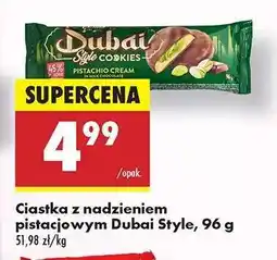 Biedronka Ciastka z nadzieniem pistacjowym Dubai Style, 96 g oferta