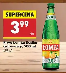 Biedronka Piwo Łomża Radler cytrusowy, 500 ml oferta