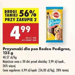 Biedronka Przysmaki dla psa Rodeo Pedigree , 123 g oferta