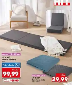 Kaufland LIV & BO Materac składany szary oferta