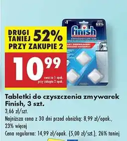 Biedronka Tabletki do czyszczenia zmywarek Finish, 3 szt oferta