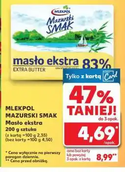 Kaufland MLEKPOL MAZURSKI SMAK Masło ekstra oferta