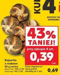 Kaufland Kajzerka z makiem oferta