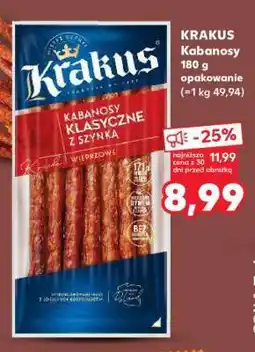 Kaufland KRAKUS Kabanosy 180 g opakowanie oferta