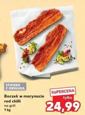 Kaufland Boczek w marynacie red chilli na grill oferta