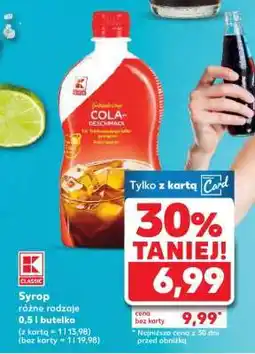 Kaufland Syrop różne rodzaje, 0,5 l butelka oferta