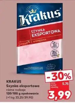 Kaufland KRAKUS Szynka eksportowa oferta