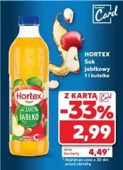 Kaufland HORTEX Sok jabłkowy 1 l butelka oferta