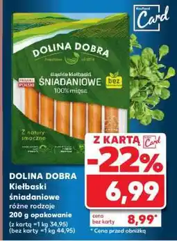 Kaufland DOLINA DOBRA Kiełbaski śniadaniowe oferta
