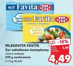 Kaufland MLEKOVITA FAVITA Ser sałatkowo- -kanapkowy oferta