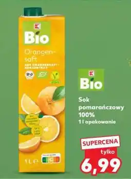 Kaufland Sok pomarańczowy 100% 1l opakowanie oferta