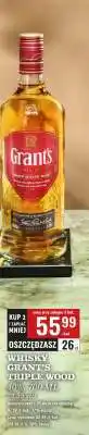 Biedronka Whisky Grant's Triple Wood oferta