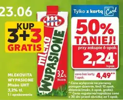 Kaufland MLEKOVITA WYPASIONE Mleko UHT 3,2% tł oferta