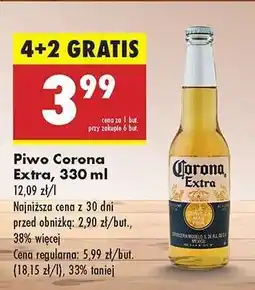 Biedronka Piwo Corona Extra , 330 ml oferta