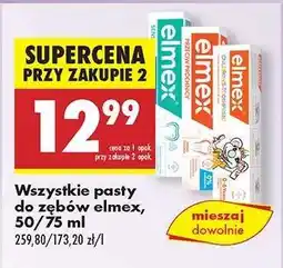 Biedronka Wszystkie pasty do zębów Elmex, 50/75 ml oferta