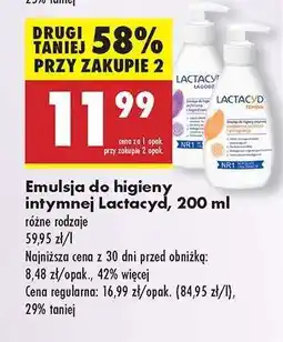 Biedronka Emulsja do higieny intymnej Lactacyd 200 ml oferta