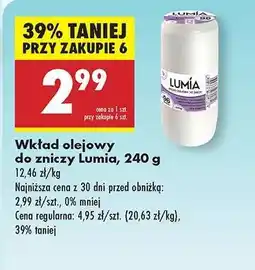 Biedronka Wkład olejowy do zniczy Lumia 240 g oferta