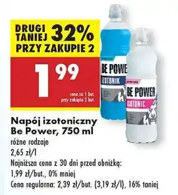 Biedronka Napój izotoniczny Be Power 750 ml oferta