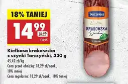 Biedronka Kiełbasa krakowska z szynki Tarczyński 330 g oferta