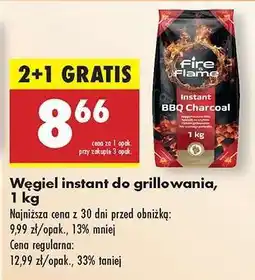 Biedronka Węgiel instant do grillowania, 1 kg oferta