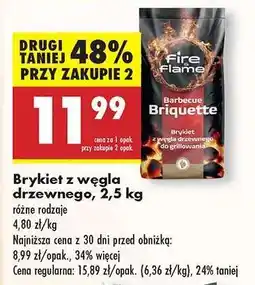 Biedronka Brykiet z węgla drzewnego, 2,5 kg oferta
