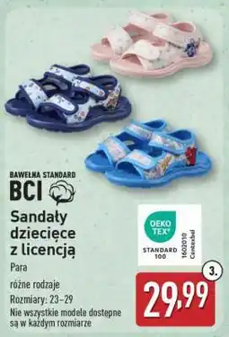 ALDI Sandały dziecięce z licencją oferta