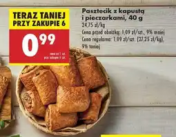 Biedronka Pasztecik z kapustą i pieczarkami , 40 g oferta