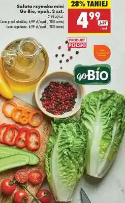 Biedronka Sałata rzymska mini Go Bio, opak. 2 szt oferta