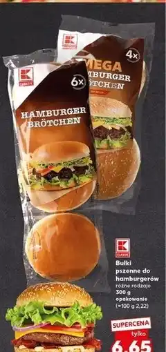 Kaufland Bułki pszenne hamburger mega K-Classic oferta