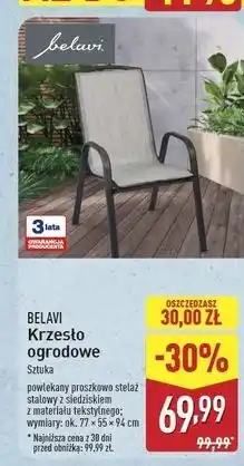 ALDI Krzesło ogrodowe 77 x 55 94 cm Belavi oferta