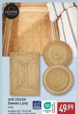 ALDI Dywan z juty 100 cm Home Creation oferta
