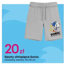 Pepco Szorty chłopięce sonic prime 104-134 cm oferta