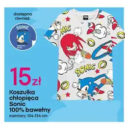 Pepco Koszulka chłopięca sonic prime 104-134 cm oferta