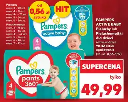 Kaufland Pampers active baby pieluchy lub pieluchomajtki dla dzieci oferta