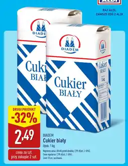 ALDI Diadem cukier biały oferta