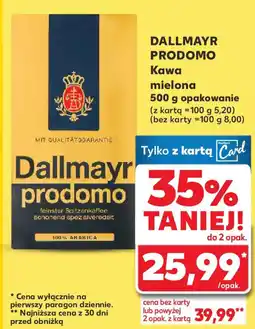 Kaufland Dallmayr prodomo kawa mielona oferta