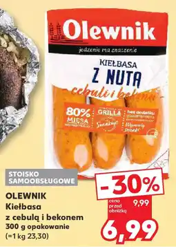 Kaufland Olewnik kiełbasa z cebulą i bekonem oferta