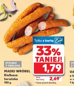 Kaufland Madej wróbel kiełbasa toruńska oferta