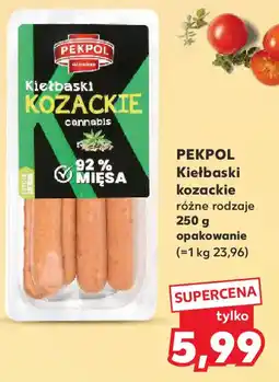 Kaufland Pekpol kiełbaski kozackie oferta