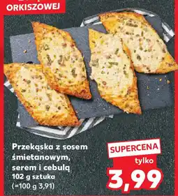 Kaufland Przekąska z sosem śmietanowym, serem i cebulą oferta