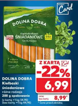 Kaufland Dolina dobra kiełbaski śniadaniowe oferta