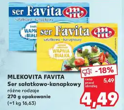 Kaufland Mlekovita favita ser sałatkowo-kanapkowy oferta