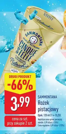 Rożek pistacjowy SAMMONTANA CINQUESTELLE
