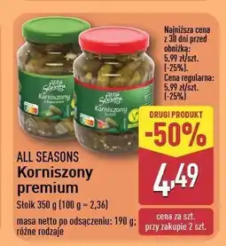 ALDI Korniszony z miodem All seasons oferta