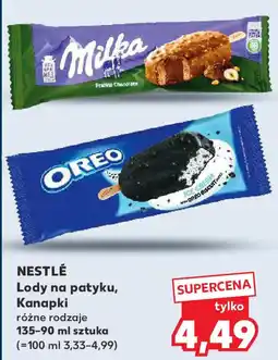 Kaufland Nestlé lody na patyku, kanapki oferta