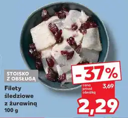 Kaufland Filety śledziowe z żurawiną oferta