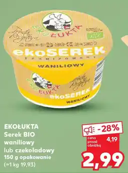 Kaufland Ekołukta serek bio waniliowy lub czekoladowy oferta
